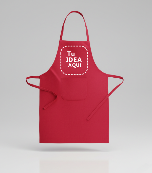 Delantal de Cocina Largo RED con Bolsillo - Tejido TC Algodón y Poliéster