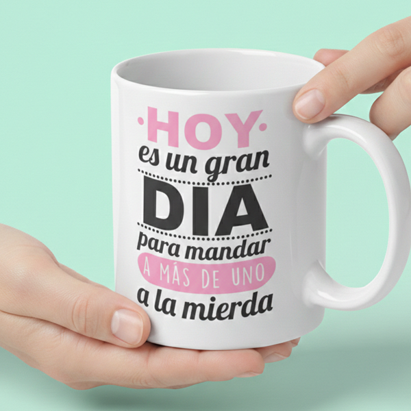 Taza de cerámica blanca - Imagen 2